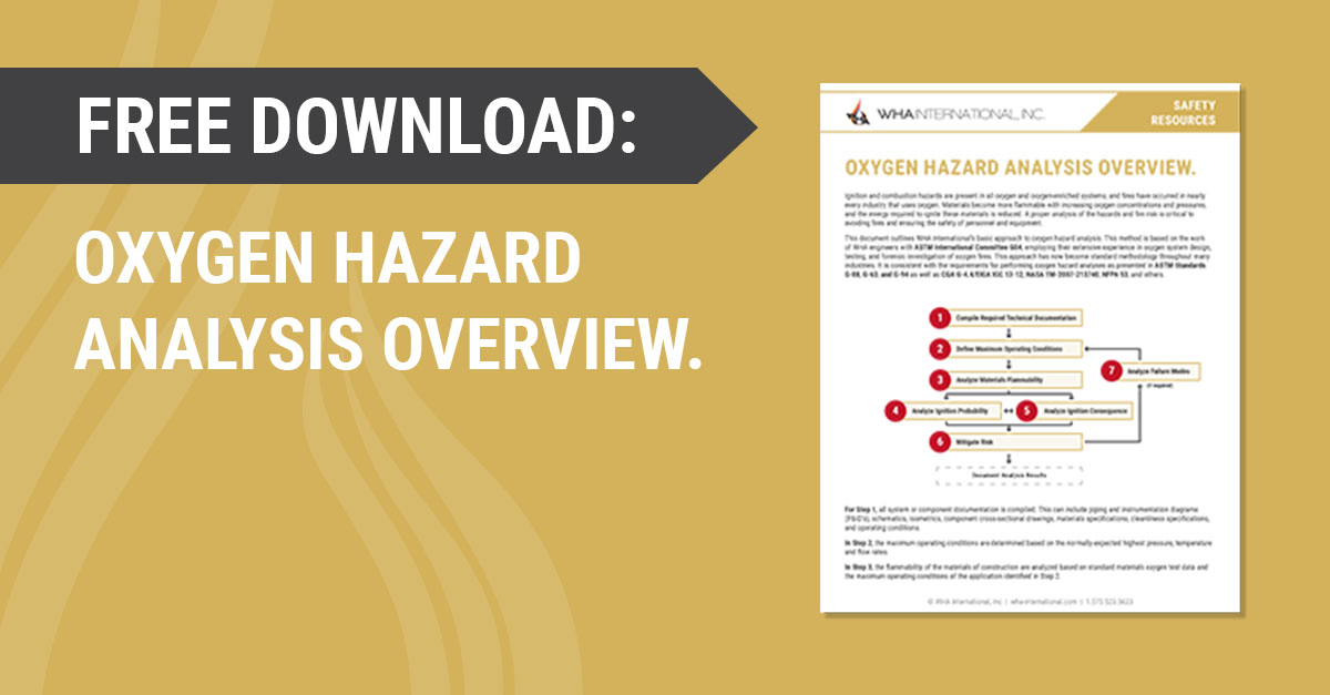 Oxygen Hazard Analysis Overview WHA International, Inc. WHA